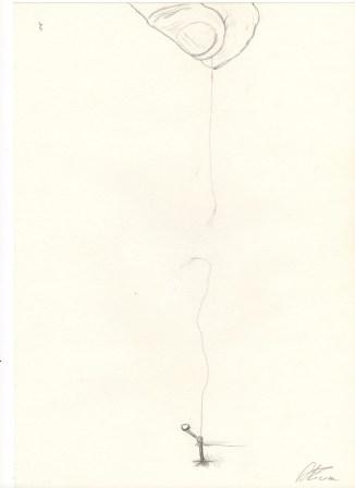 IL FILO matita su carta 21 X 29,5 di TROIA ALESSANDRO Copyrigth – © RIPRODUZIONE VIETATA